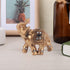 Gold Elephant Resin Statue, Facing Upwards Elephant Figurine with Trunk Up Collectible Sculpture Decoration for Lucky Feng Shui Wealth Home Decor Good Luck, 3.54inch