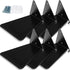 Triangle Floating Bookshelf Invisible Iron Floating Shelves Wall Mounted Book Organizers Multipurpose Wall Ledge Shelves for Home Office Classroom Library (6, Black)