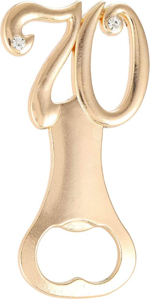 WeddParty 70 Wedding Party Favors Bottle Opener for Guests,70th Wedding Anniversary,70th Birthday Party Favor Bottle Opener Gift,for Wedding Decorations Party Supplies(12pcs 70th)
