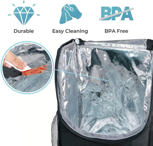 Sethruki Lunch Bag Insulated Lunch Box Lunch Shoulder Tote Bag Drinks Holder Durable Oxford Thermal Snacks Organizer for Women Men School Work Picnic Hiking Beach Fishing