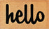 Calloway Mills 100341729NBS Script Hello Doormat Natural/Black, 17" x 29"