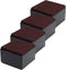 Ezprotekt Bed and Furniture Square Risers, 4 Pack Elevator up to 2? Per Riser and Lifts up to 5,000 LBs - Protect Floors Wont Scratch Wood and Carpet Surface Anti Slip Bottom (Square,2 Inch Black)