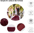 Aisle Runners for Weddings Sequin Aisle Runner Glitter Aisle Runner Rustic Outdoor Rug Runner Aisle Runner for Ceremony Sparkle Carpet Runner Bride Runner (2FTx15FT, Burgundy)