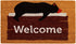 Calloway Mills 121271729 Lazy Bear Welcome Doormat, 17" x 29", Multicolor