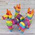 GIFTEXPRESS 6 Pack 4"X7" Mini Donkey Pinata, Little Rainbow Llama Pinata for Birthday, Cinco De Mayo, Fiestas Decorations Party Favors