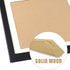 10x10 Black Picture Frames Square Classic Natural Wood 2 Pack for Wall Mounting and Tabletop Display