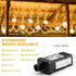 LED String Lights Outdoor, Elegear Long Strand 328FT 500 LEDs Valentine String Lights, Waterproof 8 Modes Indoor Outdoor Decorative String Lights for Parties Wedding Valentine's Decoration, Warm White
