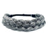 TOECWEGR 5 Strands Synthetic Hair Braided Headband Hairpiece Classic Chunky Wide Plaited Braids ElasticMulti-Color Headband Ladies Beauty Headwear (Hair band 2/h)