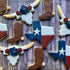 Aoerfes Western Cookie Cutters 6 Piece Texas Cutter Set, Cowboy Hat,Longhorn, Cowboy Boot ,Cactus, Round Shaped Stainless Steel Molds for Party Making Muffins, Cake Fondant Biscuits,Sandwiches
