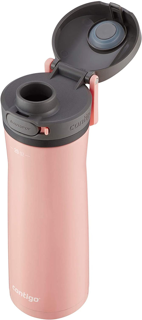 Contigo AUTOPOP Water Bottle, 20oz, Pink Lemonade