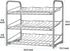 AIYAKA 3 Tier Stackable Can Rack Organizer,for food storage,kitchen cabinets or countertops,Storage for 36 cans,Silver