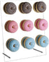 weddingwish Acrylic Donut Wall Display Stand ?Donut Stand, 1PCS Crystal Donut Wall On Table Donuts Rack Display with 9 Pillars for Christmas?Donut Party Decorations, Baby Showers, Birthday Party