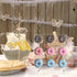 weddingwish Acrylic Donut Wall Display Stand ?Donut Stand, 1PCS Crystal Donut Wall On Table Donuts Rack Display with 9 Pillars for Christmas?Donut Party Decorations, Baby Showers, Birthday Party