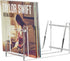 FEMELI Vinyl Record Storage Holder for 12 10 LP Album, Acrylic Record Display Stand for 24 Double LP Or 40-48 Single and Gatefold Albums
