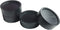 Xinshidai Bed risers | Furniture Lifter | Wood Riser | Table risers | Bed and Furniture Solid Wood Round Risers Wont Crack & Scratch Floors - Set of 4 (Black)