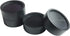 Xinshidai Bed risers | Furniture Lifter | Wood Riser | Table risers | Bed and Furniture Solid Wood Round Risers Wont Crack & Scratch Floors - Set of 4 (Black)