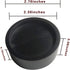 Xinshidai Bed risers | Furniture Lifter | Wood Riser | Table risers | Bed and Furniture Solid Wood Round Risers Wont Crack & Scratch Floors - Set of 4 (Black)