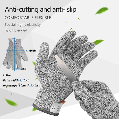 Oyster Shucking Knife,Oyster Knife,SPEENSUN Oyster Shucker Knife Not Easy To Break And Bend,More Secure With Shucking Knife and Gloves (2 Knife And 1Glove L),Clam Shucking Knife