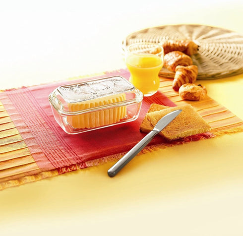 Luminarc Cow Butter Dish, Set of 1, Lid, 1, Clear