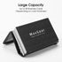 MaxGear Mesh Business Card Holder Stand Metal Business Card Stand for Desk Office Business Card Display with 50 Name Card Capacity 6 Pack Black