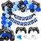 Video Game Party Supplies Birthday Decorations for Boys - 98 Pack Blue Black Balloons Garland with Gamer Birthday Banner Game Controller Balloons for Boy Level Up Birthday Party Decorations