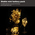 20 Pack Led Fairy Lights Battery Operated,3.3ft 20 LED Silver Wire Warm White Firefly Lights Mason Jar Lights,Waterproof Mini Led String Lights for Mason Jars Party Crafts Wedding Decor