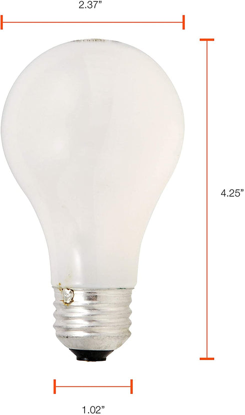 SYLVANIA Halogen A19 Light Bulb, 9W=60W Equivalent, E26 Medium Base, 600 Lumens, 100 CRI, 2700K Soft White - 4 Pack (50005)