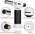 CORKAS Blow Torch, Professional Butane Torch Lighter with Safety Lock and Adjustable Flame for Desserts, Creme Brulee, BBQ and Baking Black&White(Gas Not Included)