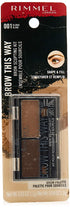 Rimmel Brow This Way Sculpting Kit, Blonde, Powder 0.04 oz., Wax 0.03 oz., Brow Sculpting & Styling Kit with Eyebrow Wax & Setting Powder