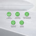 Ergo Bedding Ultimate Cotton Mattress Protector-Waterproof, Ultra Soft Breathable, Noiseless Bed Mattress Cover for Your Comfort & Protection (Queen)
