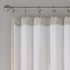 Madison Park Amherst Single Panel Faux Silk Rod Pocket Curtain With Privacy Lining for Living Room, Window Drape for Bedroom and Dorm, 50x84, Coral