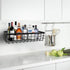Baskets for Organizing Storage, Black Kitchen Wall Shelves, Bathroom Shelf, 2 Pack