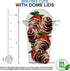 Stock Your Home 16 Oz Plastic Cups With Dome Lids (50 Count) -Parfait Cups With Lids - Disposable And Leak-Proof -Clear Cups With Dome Lids For Snacks, Food Sampling, Bakeries, Cupcakes, Ice Cream