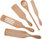 Moliy Spurtles Kitchen Tools As Seen On Tv, Wooden Spurtle Set Spatula Slotted Conner Spoon for Cooking (5 Pcs)