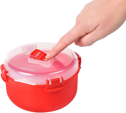Sistema BPA-Free Rice Cooker (2.6L) & Round Microwave Food Container (915ml)