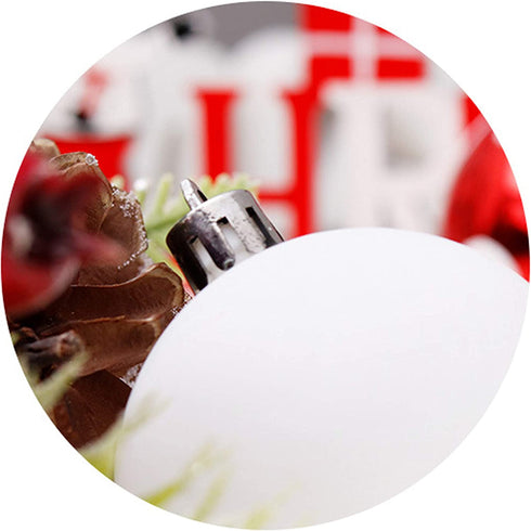 30PCS Christmas Balls Ornaments, Shatterproof Holiday Bulbs Festive Wedding Hanging Ornaments Christmas Tree Decoration (Red&Green)