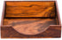 EARTHLY HOME Wooden Napkin Holder Flat Scroll Collection, Bar Napkin Holder for Tables, Tableware Tissue Holder, Farmhouse Napkin Dispenser, Kitchen Bathroom Bedroom Countertop, 7.5"x7.0" Style 5