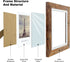 4x6 Picture Frame Set of 4, Wood Rustic Brown Photo Frames, Wooden Picture Frames Display with High-Definition Tempered Glass for Desktop Display and Wall Decoration.