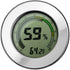 Prestige Import Group - 2.5" Digital Mountable Hygrometer w/Calibration for Cigar Humidors - Color: Silver