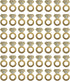 Beistle 57325 Diamond Ring Wine Glass Markers 48 Piece, 2.25" x 3.5", Gold/Silver