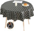 LOHASCASA Round Vinyl Oilcloth Tablecloth Waterproof PVC Wipeable Peva Heavy Duty Rustic Plastic Spillproof Tablecloth for Camping Buffalo Plaid 54 Inch