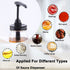Mason Jar Syrup & Sauce Honey Dispenser Pump Lids for Regular Mouth (2 Pack ), Airtight & Leak-Proof Kitchen Food Grade Coffee Syrup Dispenser Pump (Jar Not Included)