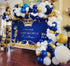 Oopat DIY Royal Blue Balloon Garland Kit for Royal Prince Baby Shower Wedding Graduation Boys First Birthday Party Centerpiece Backdrop Party Decoration