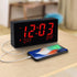 BOCTOP Desk Digital Alarm Clock, Large Numbers Red 6" LED Display, with USB Port for Charging, 0-100% Brightness Dimmer, Temperature, Snooze , Adjustable Alarm Volume?Small Bedside Clocks.