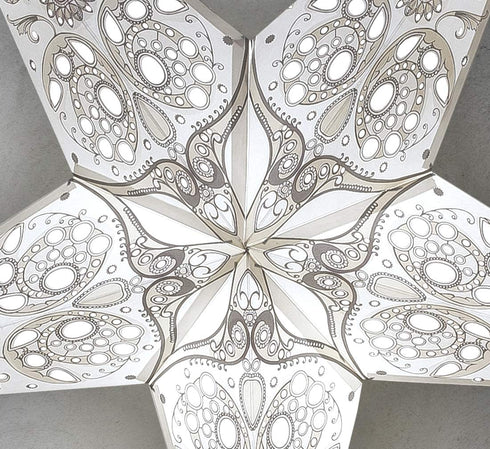 GalaxyArts - Maharani (White) - Paper Star Lantern