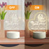 Birthday Gifts for Sister, Engraved Night Light for Sister, LED Night Lamp Gifts for Sister from Sister, Graduation Wedding Mother's Day Gifts for Sister (Heart)