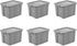 Sterilite 16786A06 Storage Tote, 18 Gallon, Cement Lid and Base