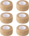 6pc-1 Inch Wide Skin Colour Elastic Self- Adhesive Bandage Finger Tape?First Aid Wrap Bandages, for Wrist and Ankle Sprains & Swelling