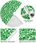 Qilmy St. Patrick's Day Shamrocks Tree Skirt Winter New Year House Decorative Supplies for Holiday Office Gift Tree Base Cover Mat Decorations 35.4inch