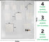 Clear Shower Curtain with Pockets,PEVA Plastic Shower Curtain, Shower Curtain Organizer Liner with 9 Pockets for Bathroom (Clear, 71x71 inch)